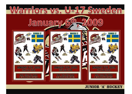 Warriors vs. Sweden